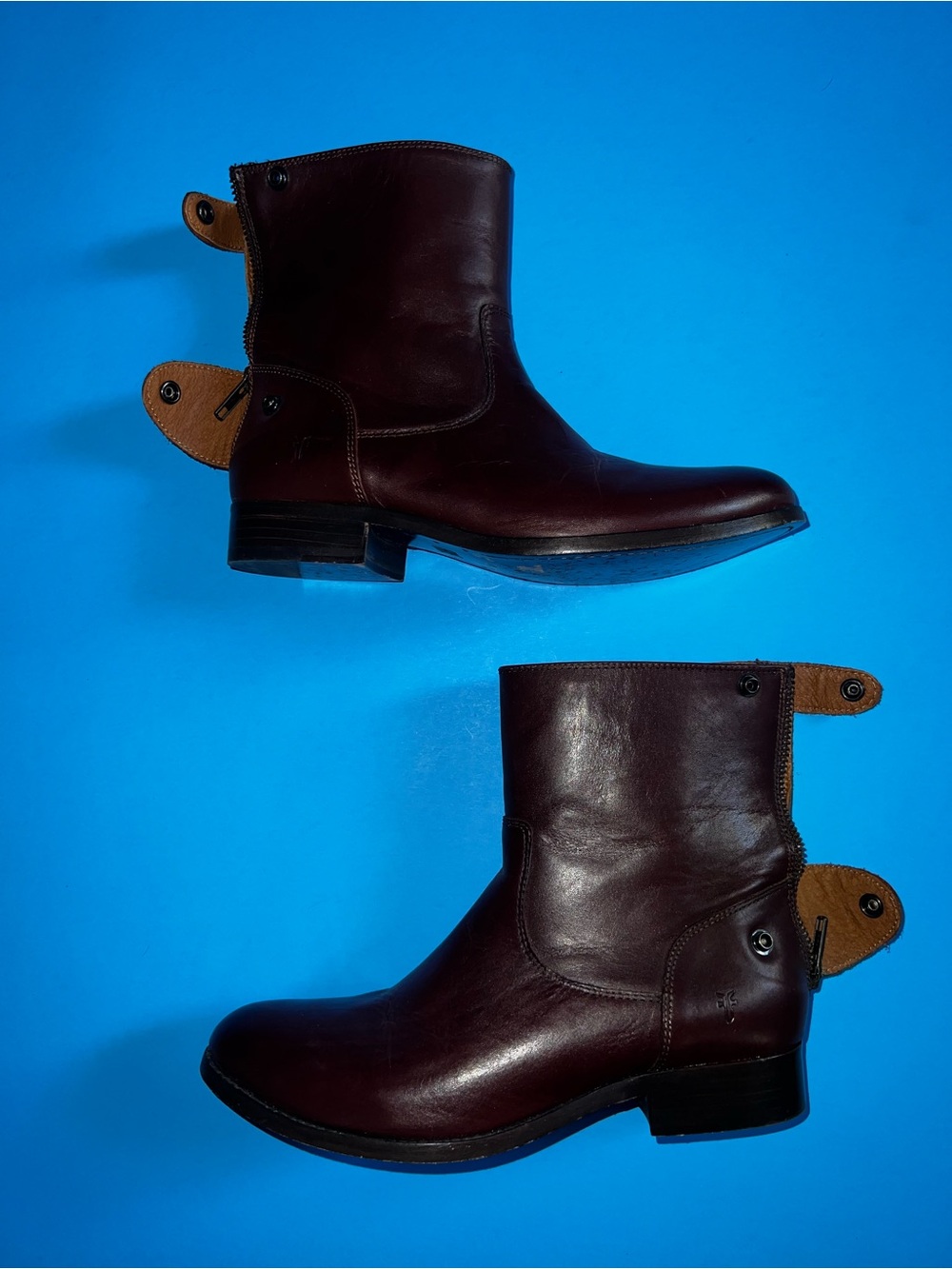 Frye Melissa Button Short 2 Size 7M Redwood Boots - Picture 9 of 9
